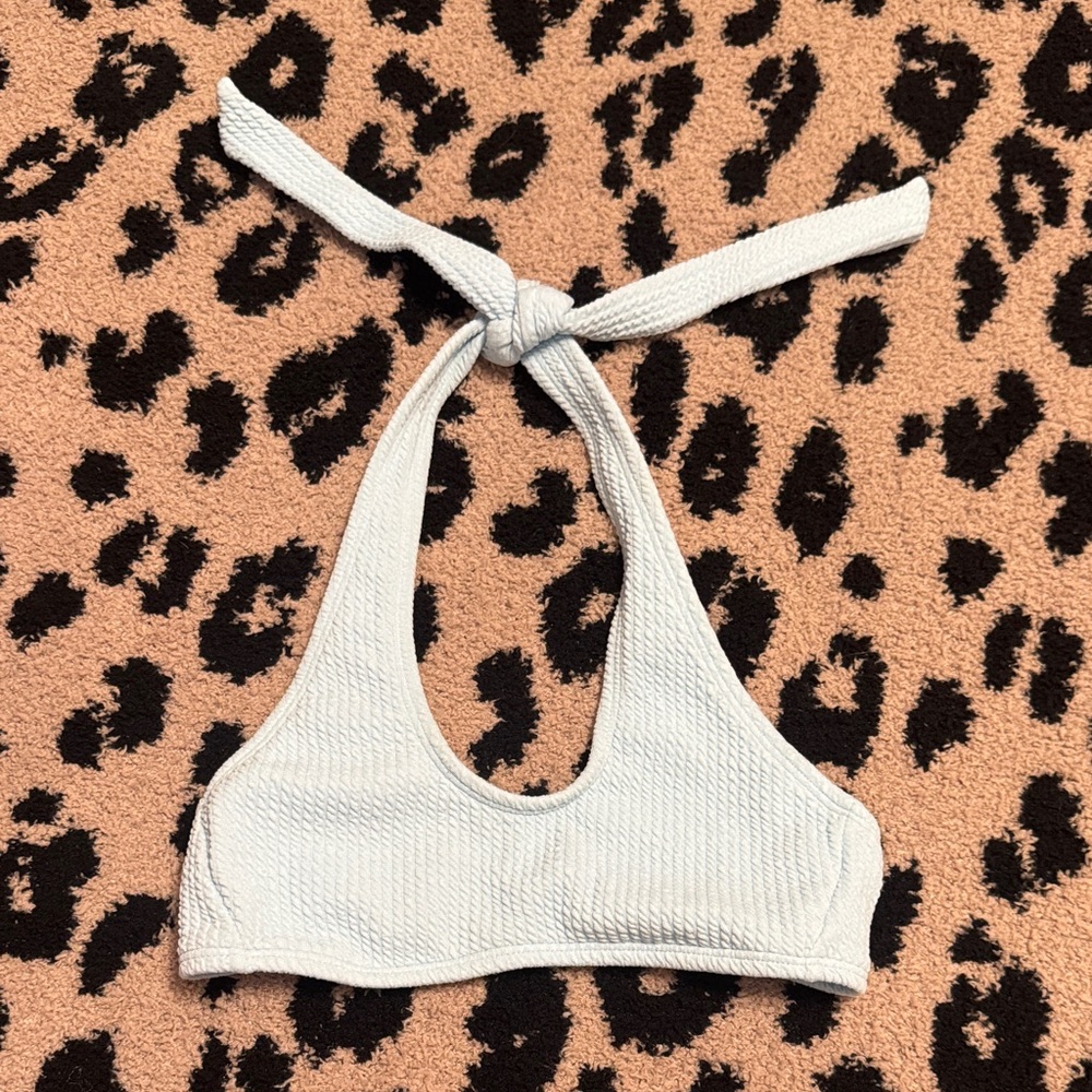 Light blue Halter Bikini Top